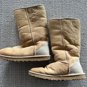 Tall Beige Tan Ugg Boots